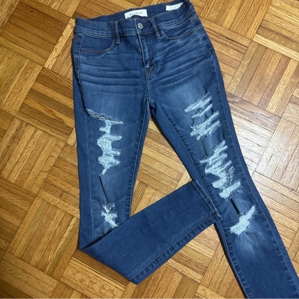 Pacsun Jeans Medium Wash Women’s 24 Super Stretch Jeggings‎